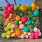 Tropical Hawaiian Balloons Set, 65Pcs 12In Summer Party Balloons with Hot Pink Green Orange Yellow Teal Blue for Hawaiian Summer Birthday Party Decorations